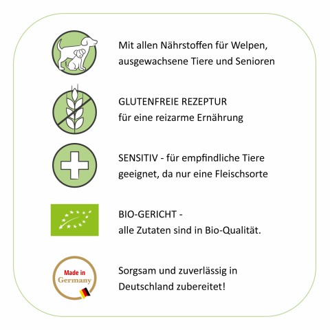 Dog Accessories Wet pet food Happy Organic Goose 200g 6 Piece -4- Anifit